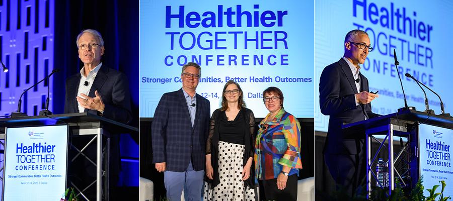 Marc Boom, M.D., AHA board chair; panelists for plenary session on improving the care experience for individuals with disabilities; keynoter Daniel Dawes, senior vice president and founding dean of Meharry Medical College's School of Global Health.