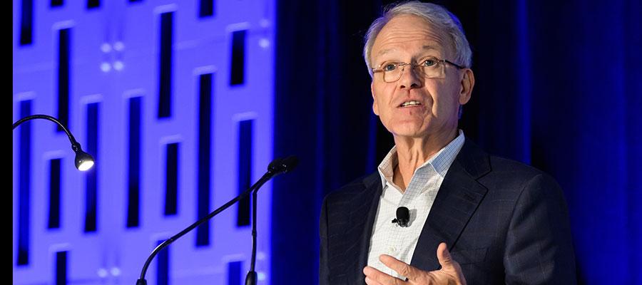 Dr. Marc Boom addresses attendees of the 2026 Healthier Together conference
