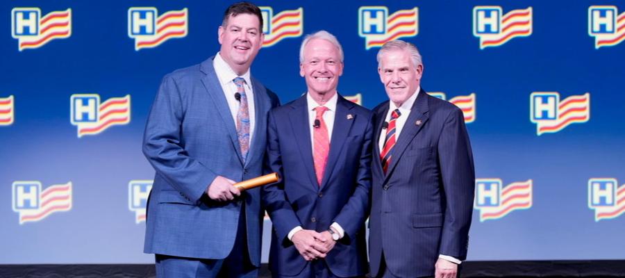 Trio of AHA leaders on podium